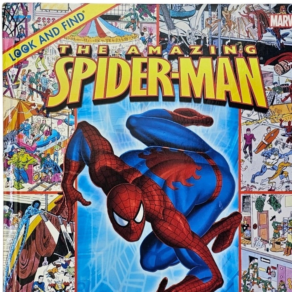 Marvel Look and Find The Amazing Spider-Man Hardcover Kids Activity Book 2006 - Picture 6 of 7